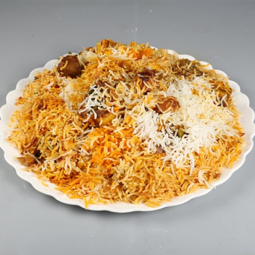 A delicious plate of Pakistani Biryani